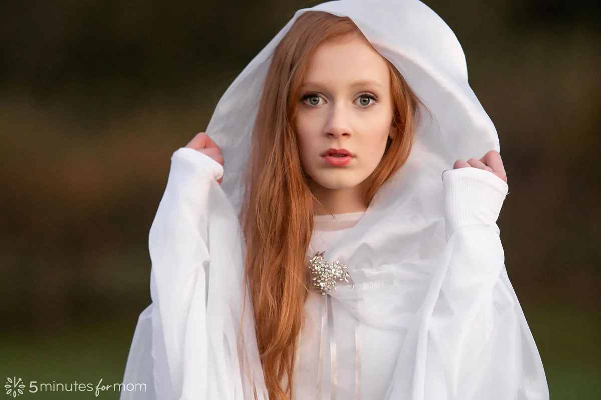 ghost costume with hood