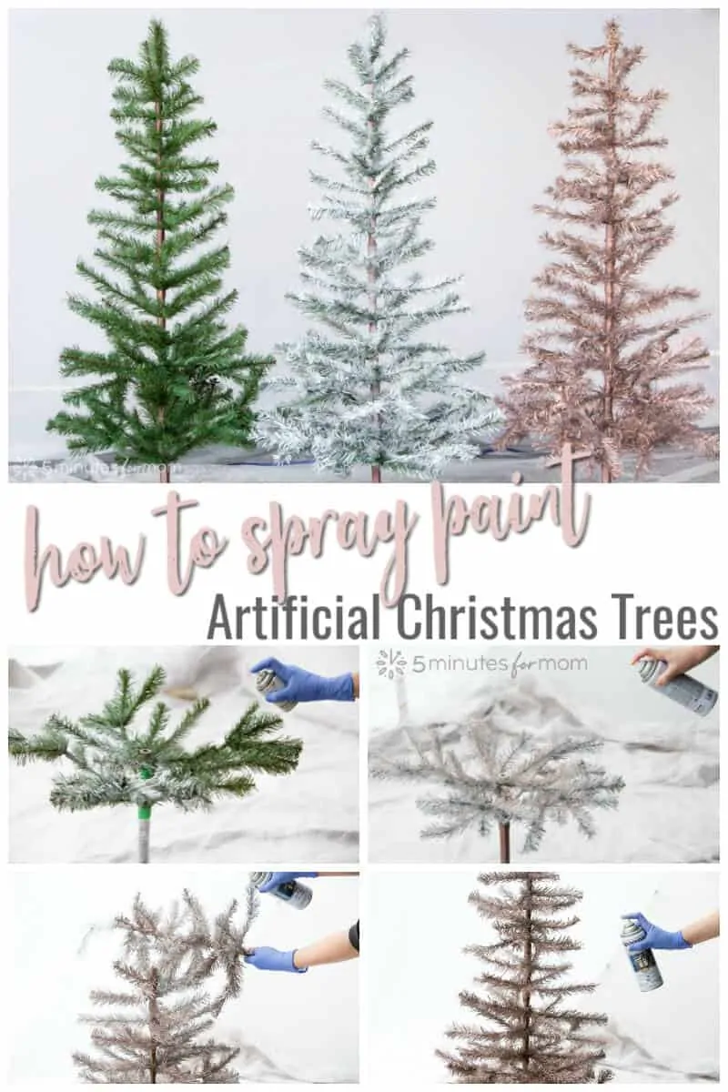 How to Spray Paint Artificial Christmas Trees