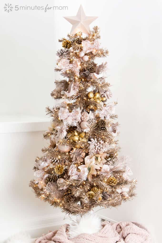 How To Spray Paint Your Christmas Tree 5 Minutes for Mom