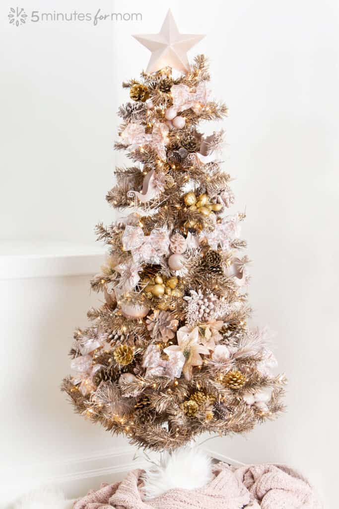 How To Spray Paint Your Christmas Tree 5 Minutes for Mom