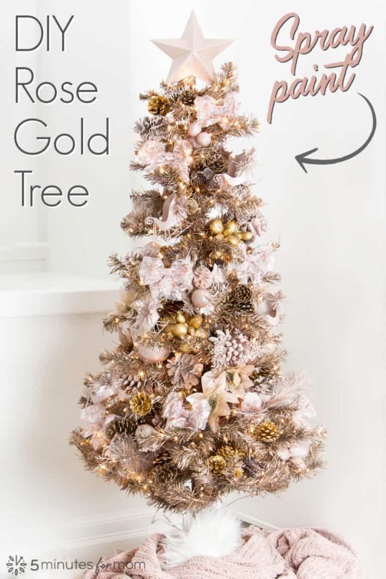 How To Spray Paint Your Christmas Tree 5 Minutes for Mom