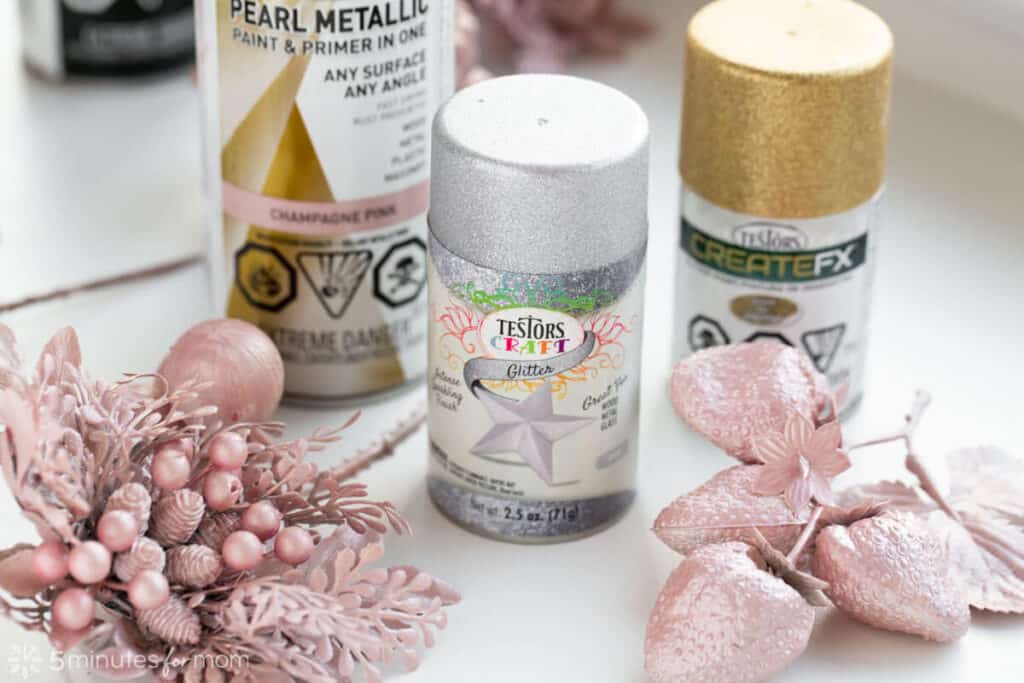 How To Spray Paint Your Christmas Tree 5 Minutes for Mom