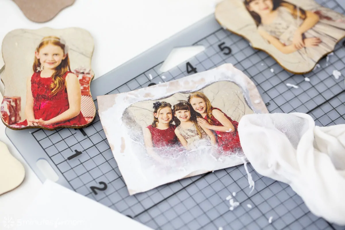 DIY Photo Transfer Ornaments