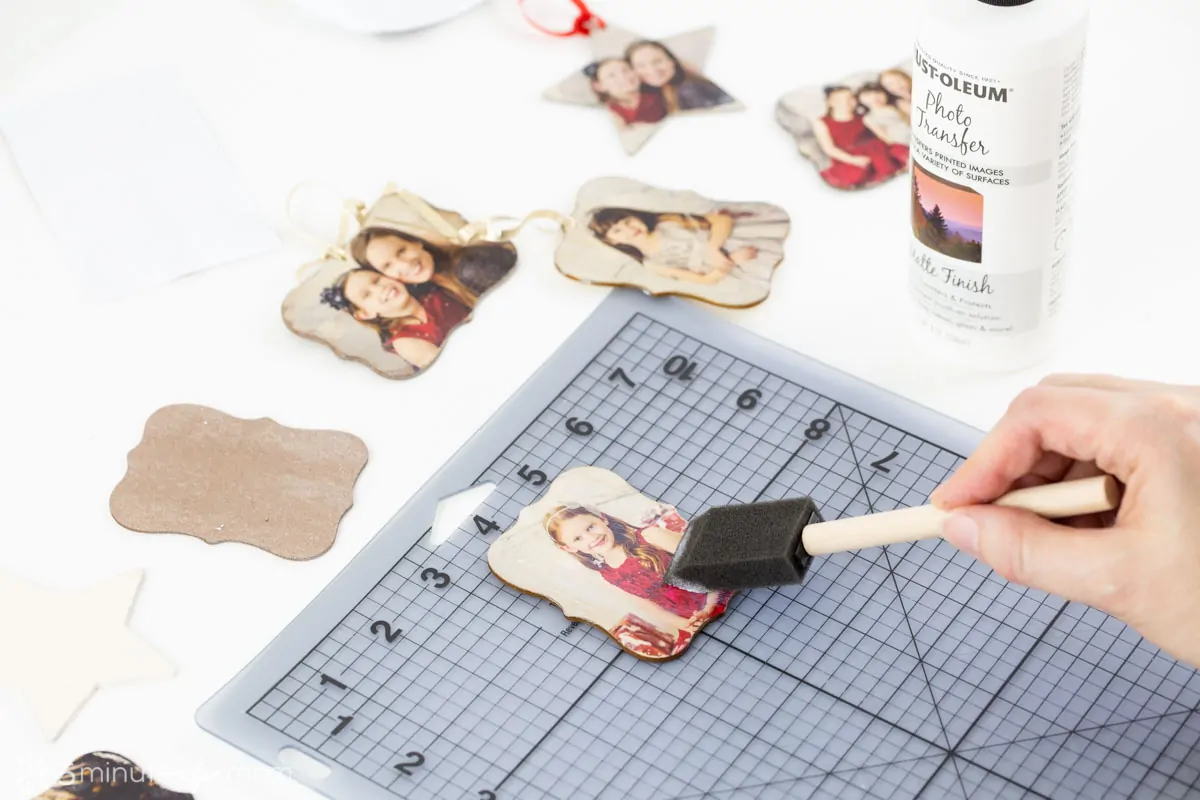 DIY Photo Transfer Ornaments