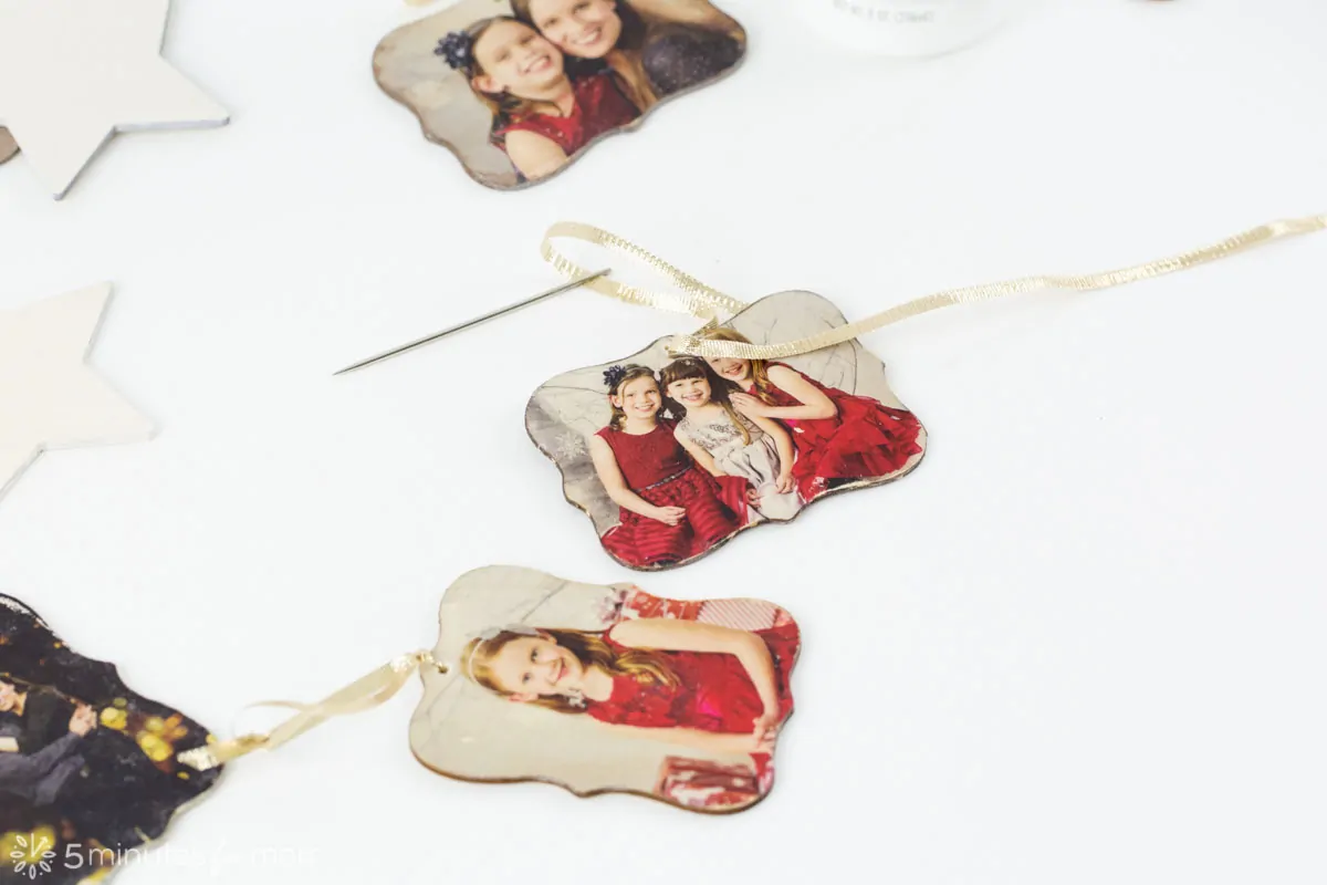 Photo Transfer Ornaments