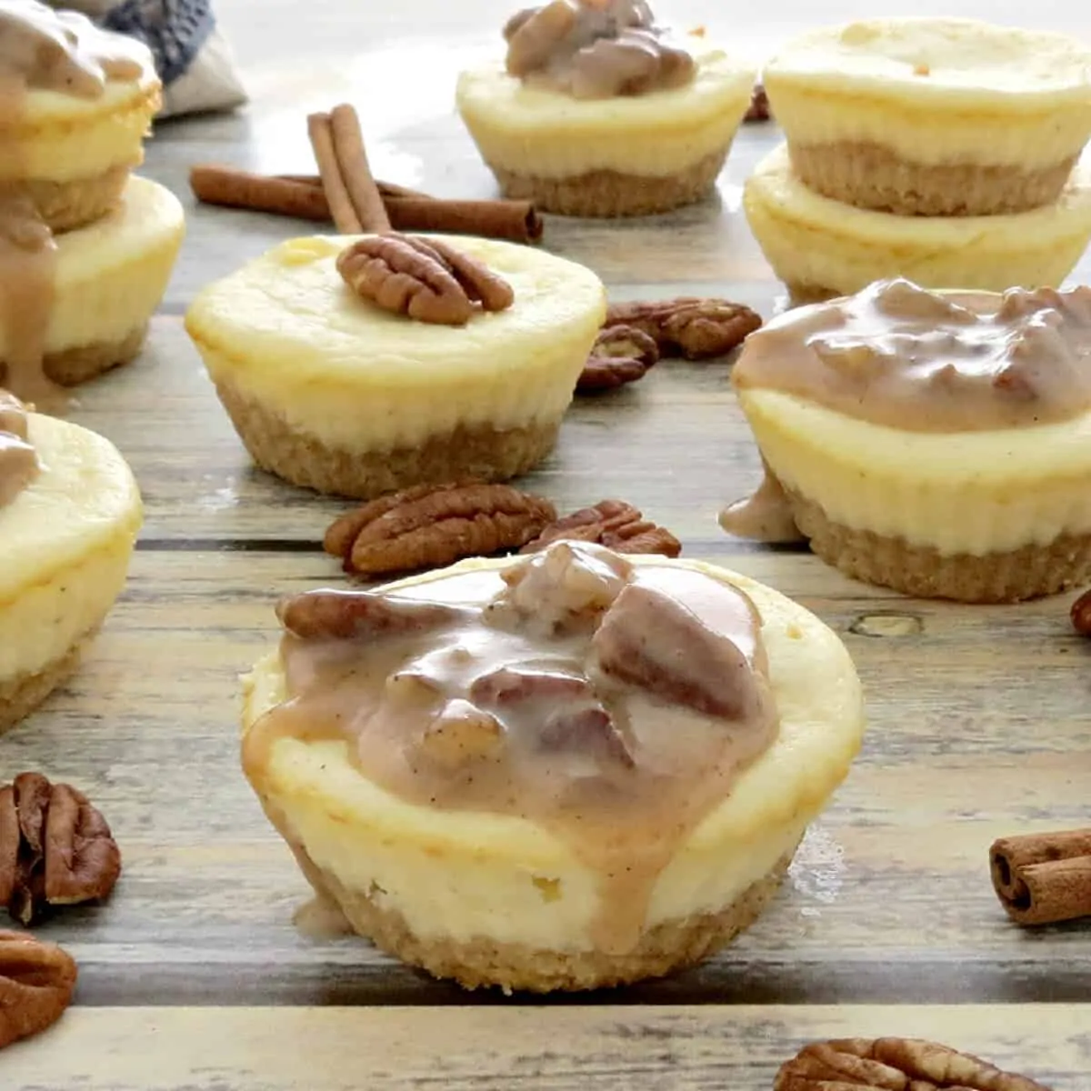 Keto Cheesecake Bites Recipe with Caramel Pecan Topping