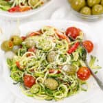 Zucchini Noodles with Olives