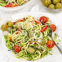 Zucchini Noodles with Olives