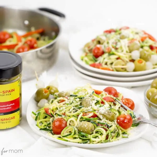 Zucchini Noodles with Olives from Spain