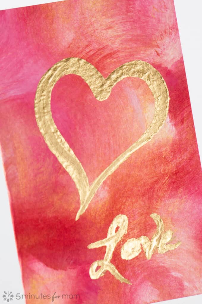 Valentine's Day Painting - An Easy Art Project With Stunning Results