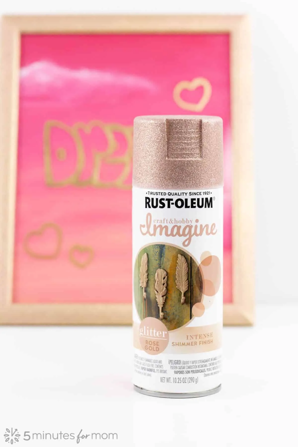 Rustoleum Glitter Rose Gold Spray Paint