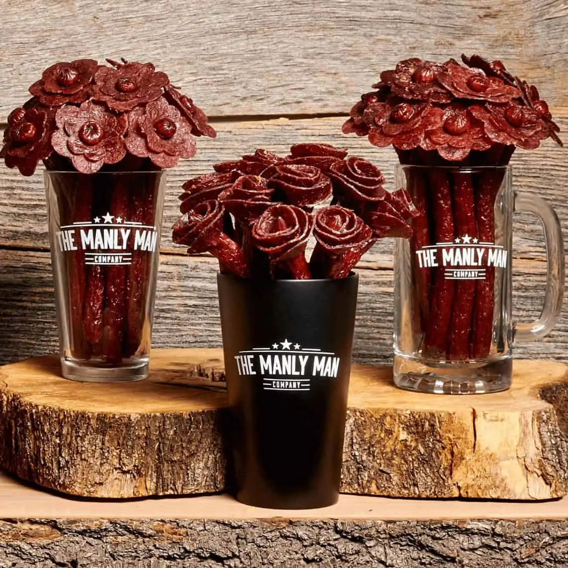 The Manly Man - Beef Jerky Flower Bouquet - Gift for Men