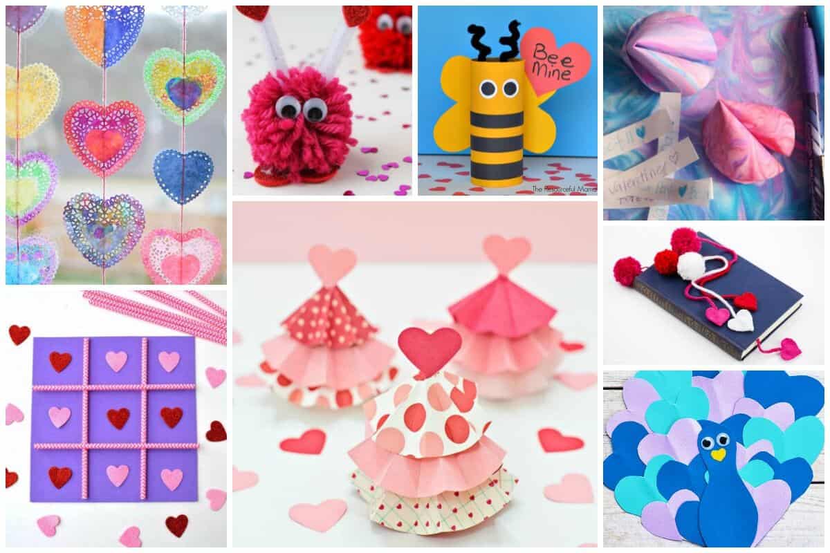 6 Easy Valentine's Crafts for Kids - Happy Hooligans