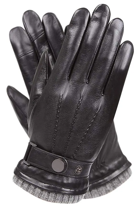 Valentines Day Gift for Men - Leather Texting Gloves
