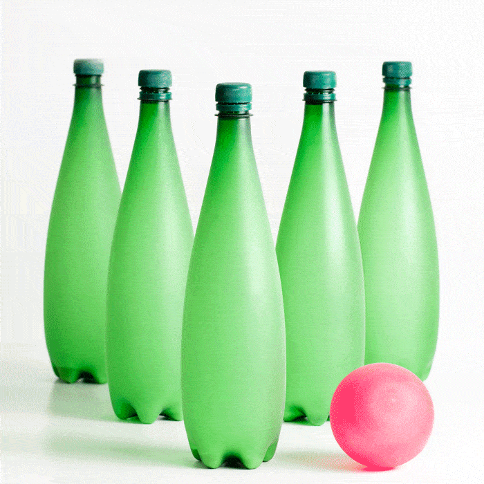 DIY Glow in the Dark Bowling Pins