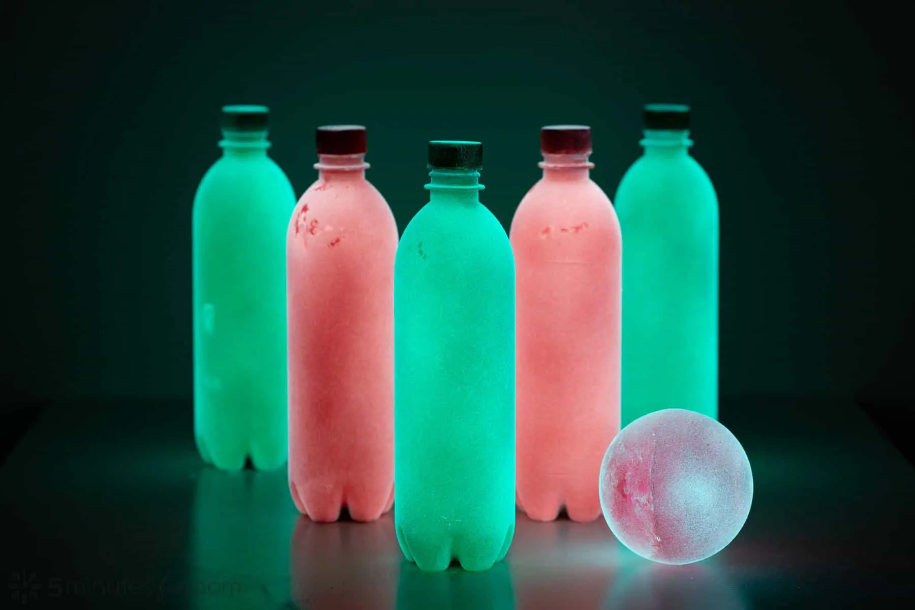 Glow in the Dark Bowling DIY