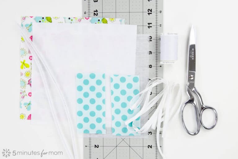 DIY Face Mask Pattern How To Make A Cloth Face Mask 5 Minutes for Mom