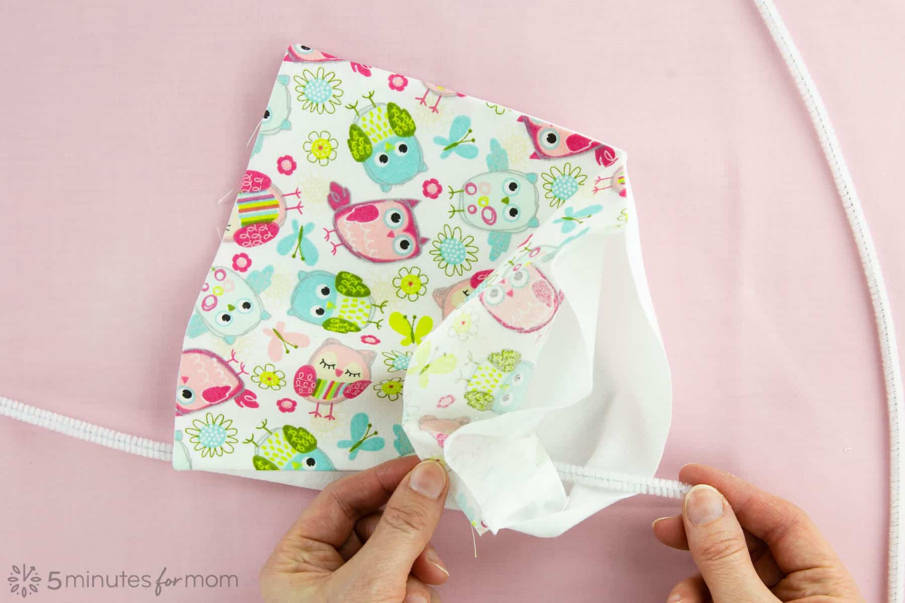 DIY Face Mask Pattern - How To Make A Cloth Face Mask - 5 Minutes for Mom