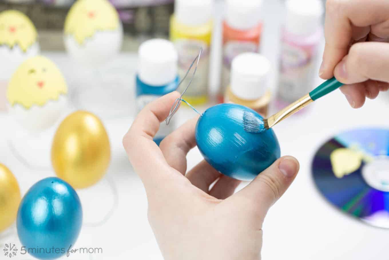 Easter Egg Painting How To Paint Easter Eggs With Acrylic Paint 5 Easter Eggs Painting With Paintbrush 3607 1360x907