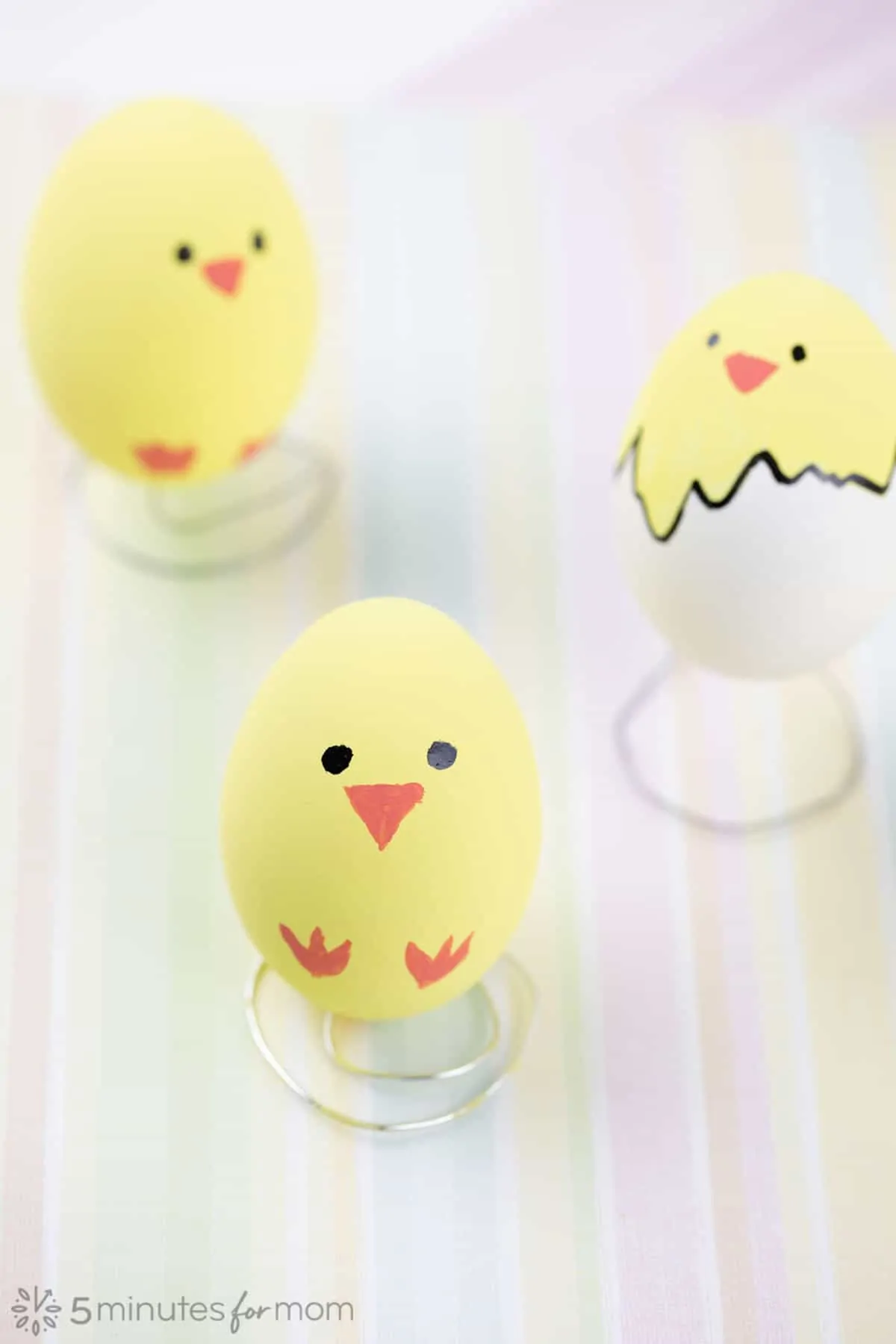 Painted Easter Egg Chicks