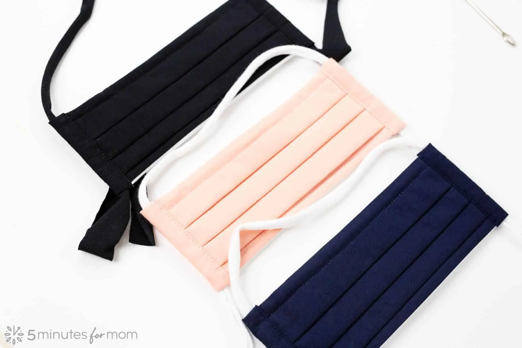 Easiest Face Mask Straps - Cloth face masks with fabric straps