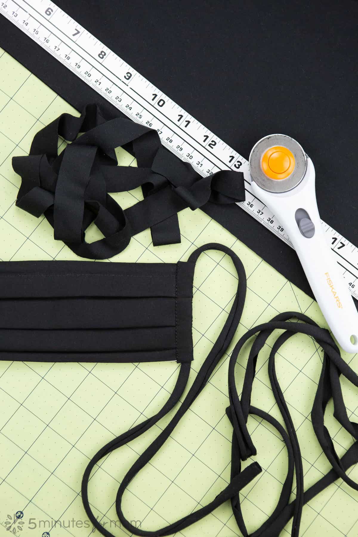 How to Make Ties for Face Masks using Knit Fabric Easiest Face Mask