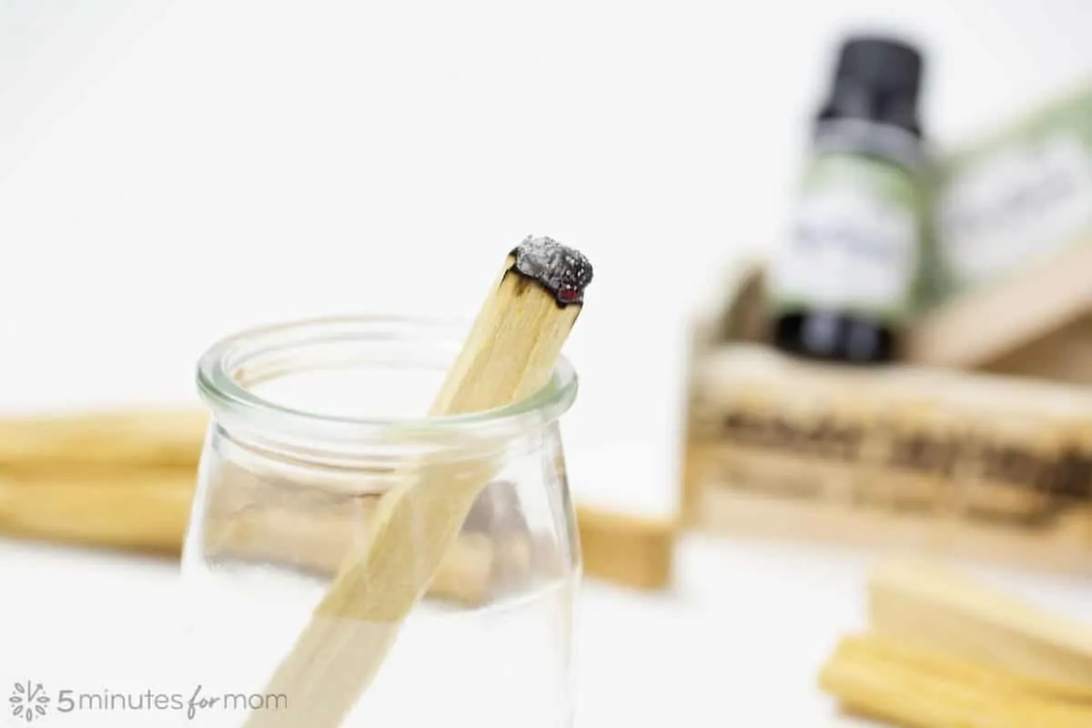 Burning Palo Santo Incense Sticks