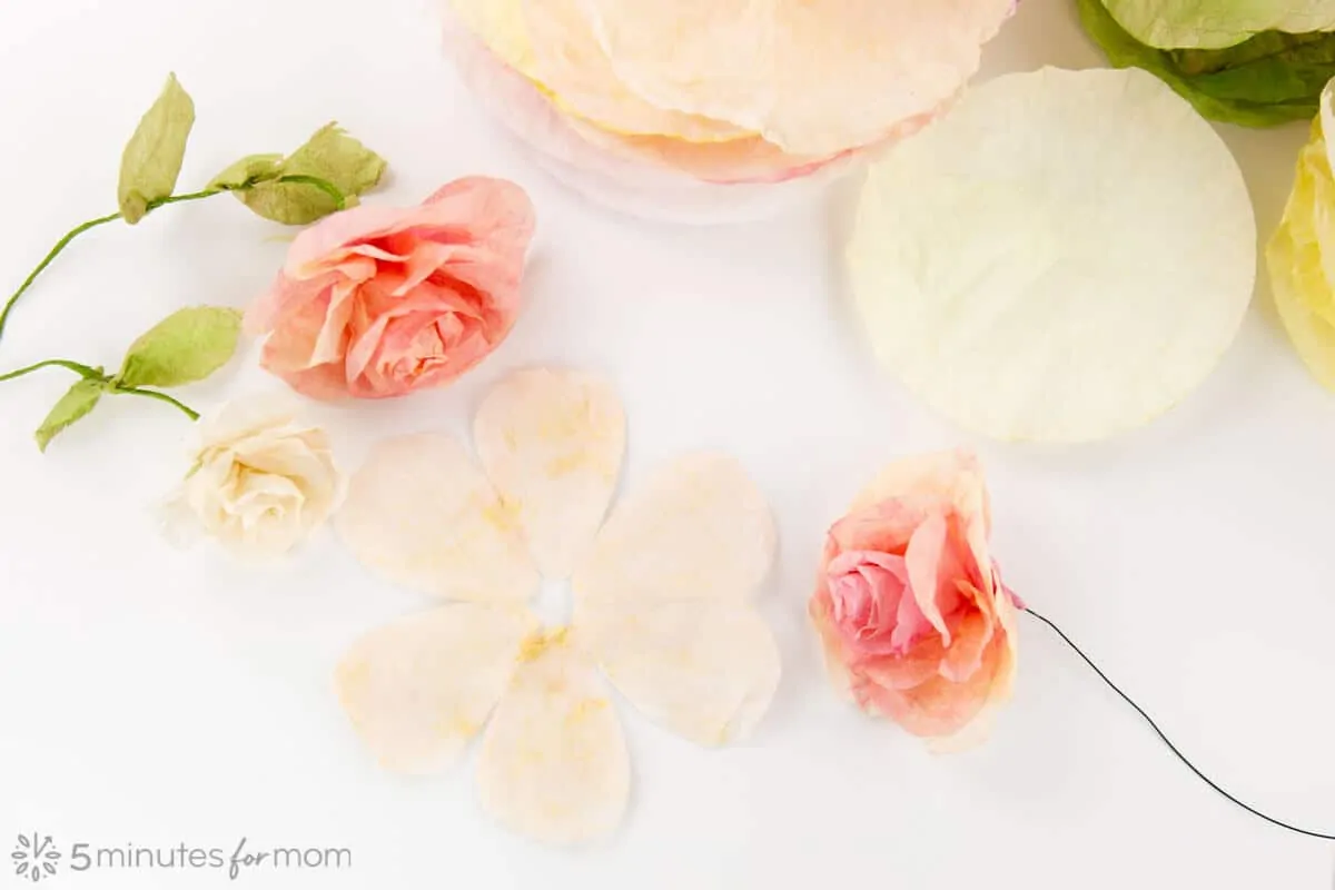 Easy Coffee Filter Flowers