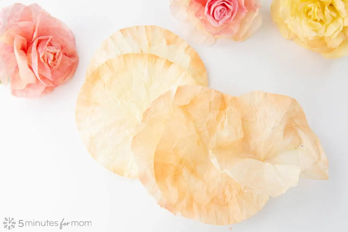 How to make Coffee Filter Flowers