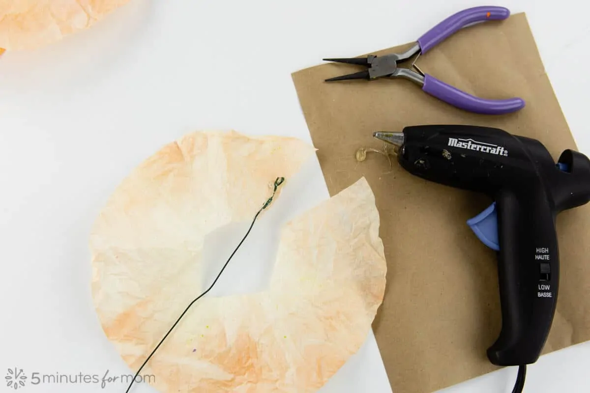 How to make Coffee Filter Flowers