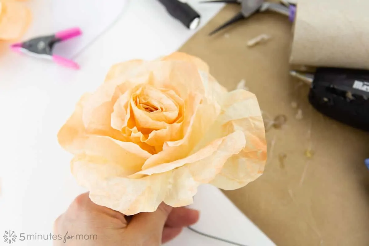 Easy Coffee Filter Rose