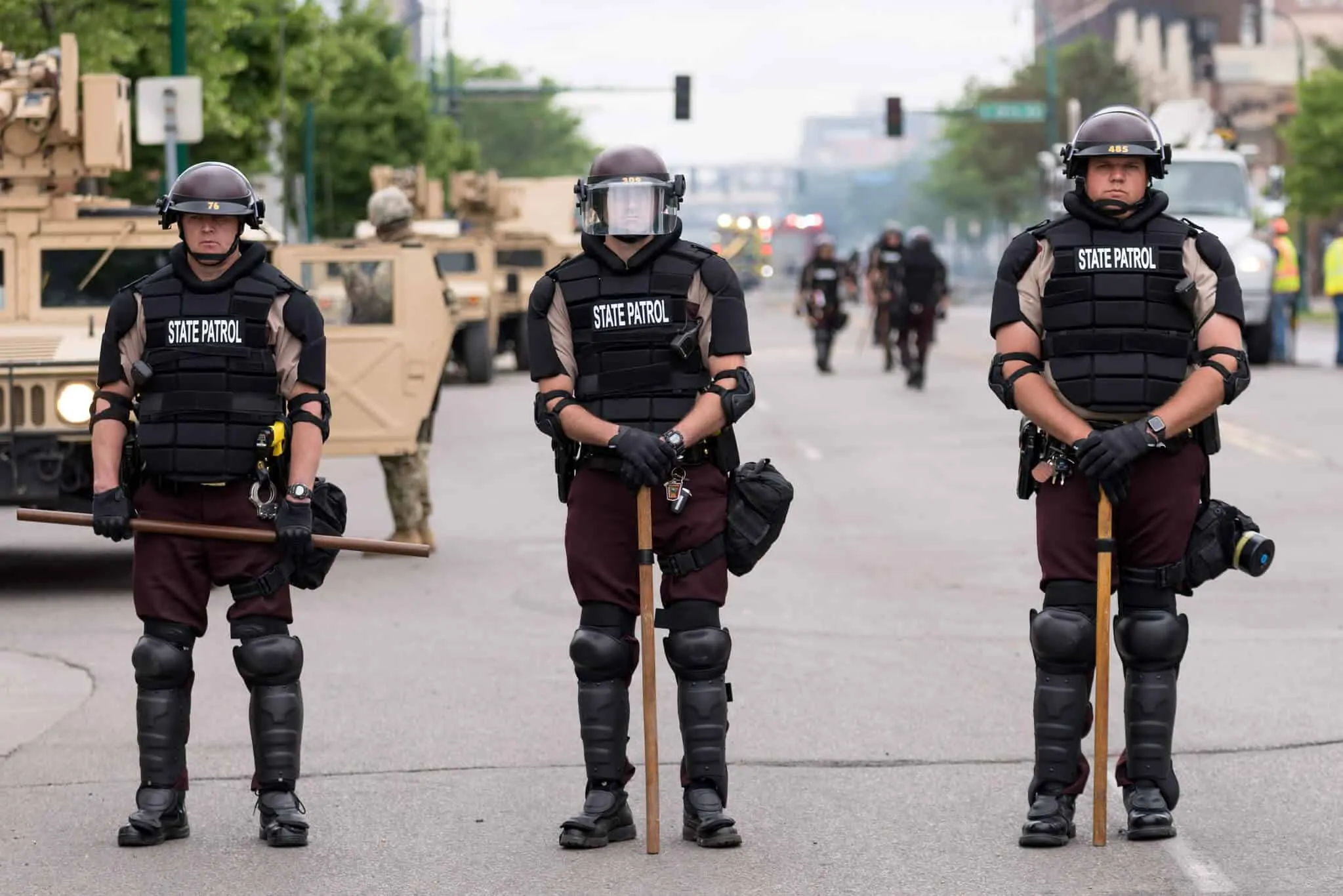 State Patrol Police Heavily Armed - Photo by Lorie Shaull