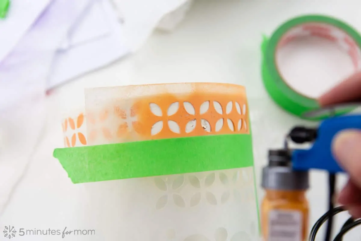 airbrush flower pots