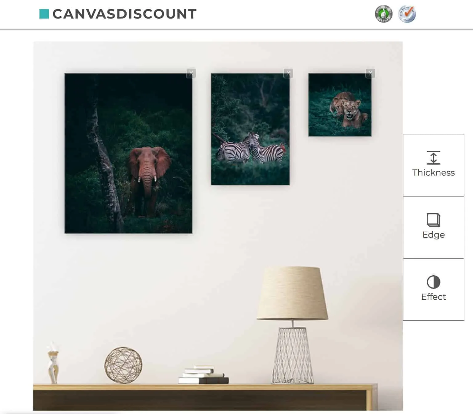 CanvasDiscount Canvas Prints with Photos from Unsplash