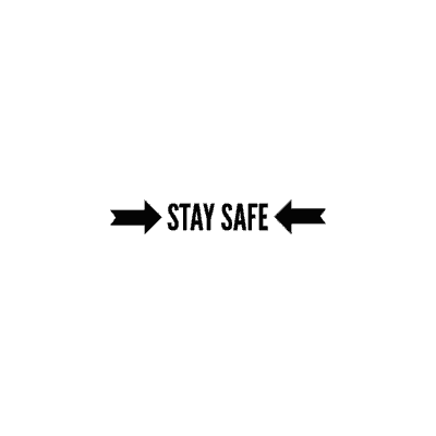 Stay Safe Graphic for Custom Face Mask