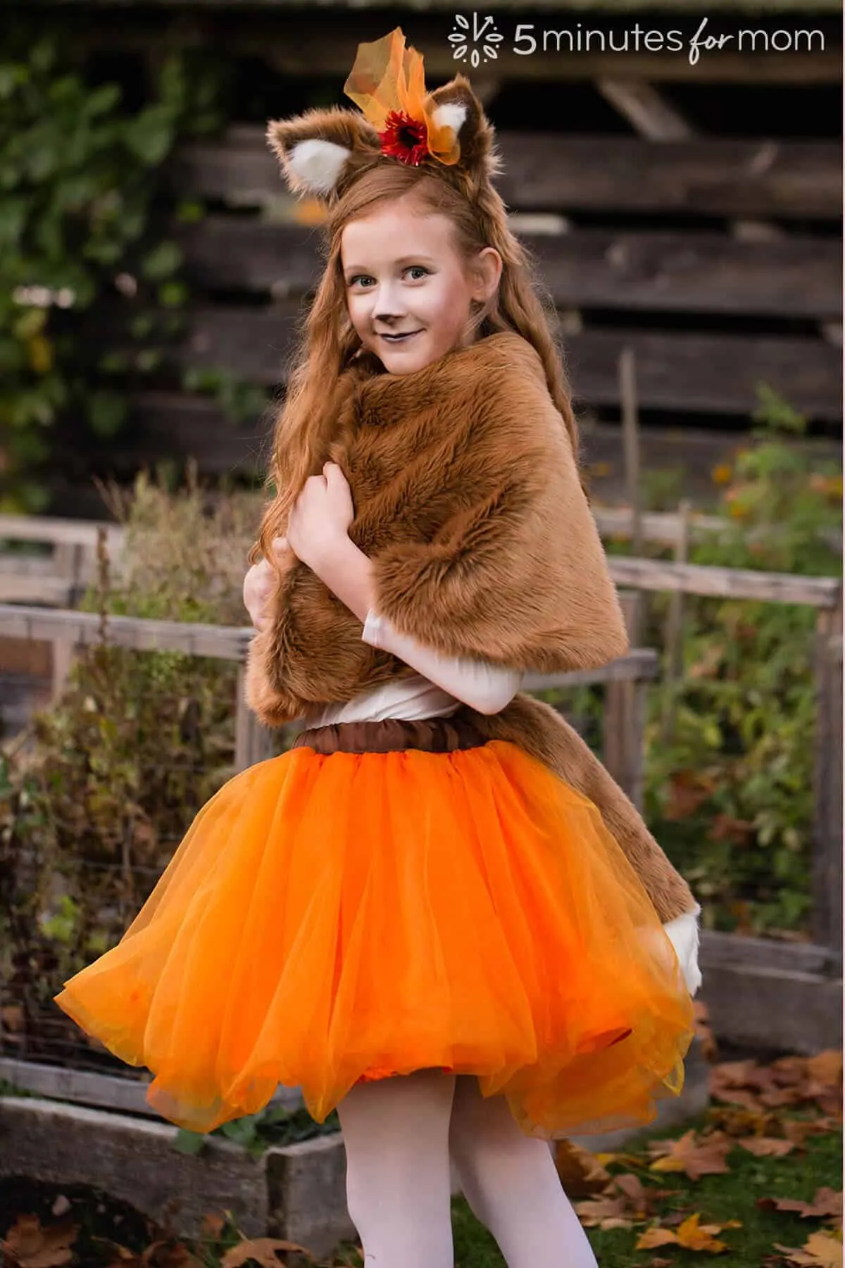 faux fur capelet for fox costume