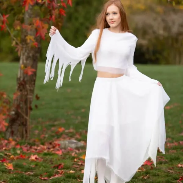 How To Make A Handkerchief Skirt – Ghost Costume Tutorial Part 2