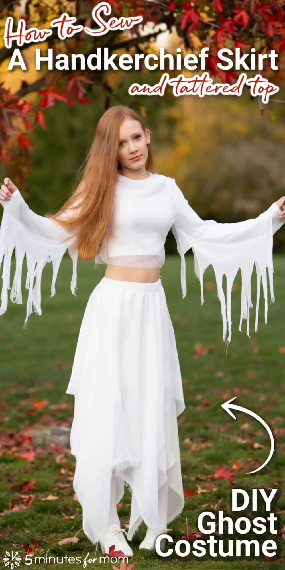 How To Make A Handkerchief Skirt And Top – Ghost Costume Tutorial