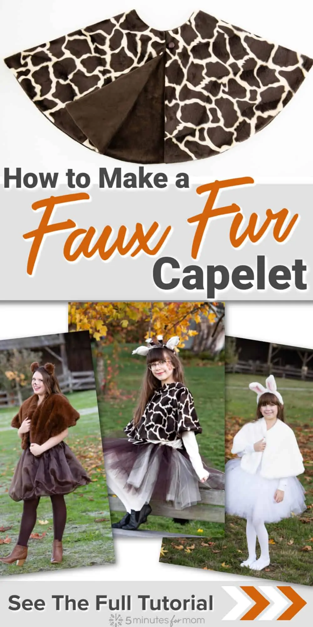 How to Make a Faux Fur Wrap or Capelet