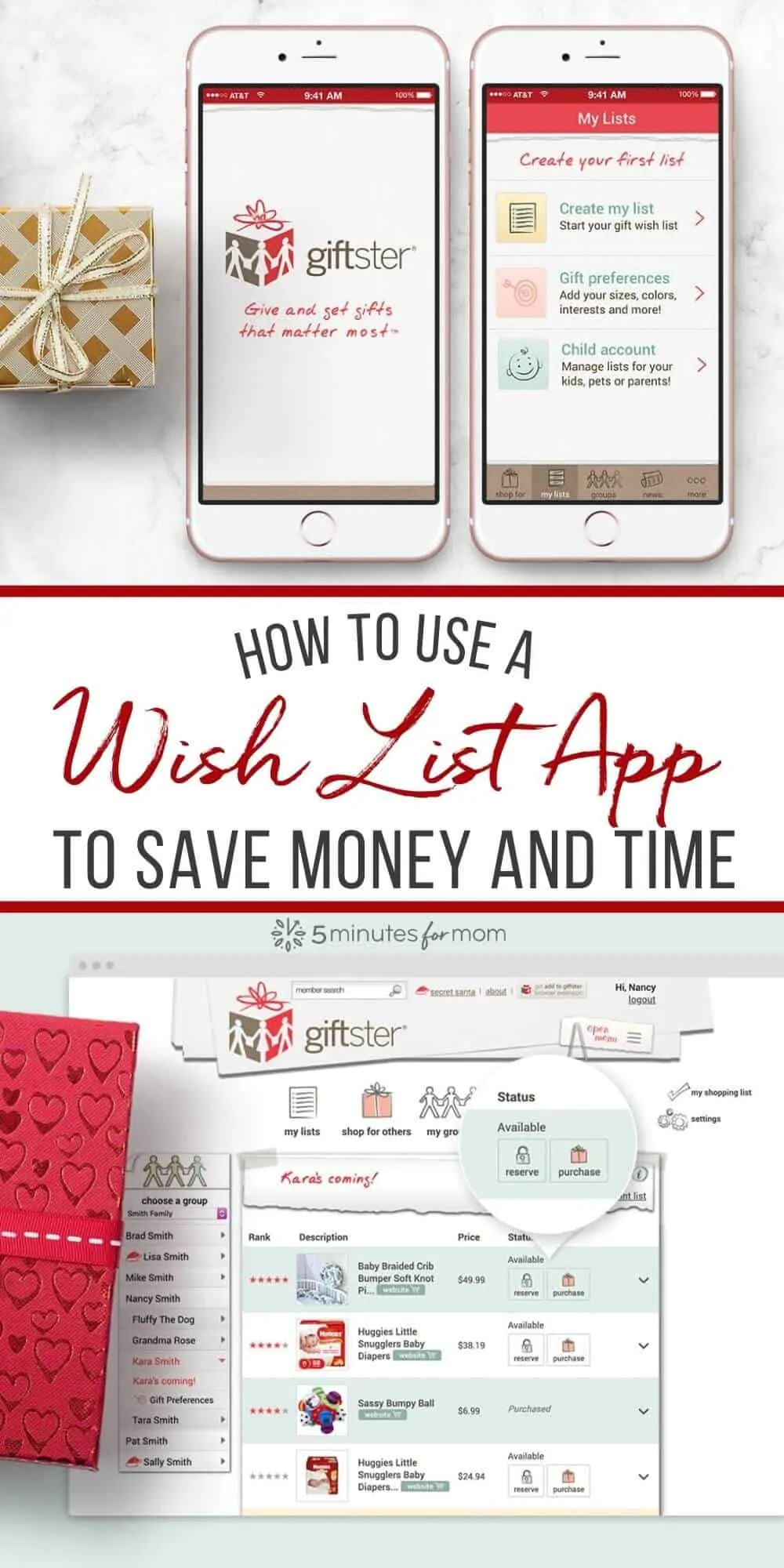 How to Use a Wish List App to Save Money and Time