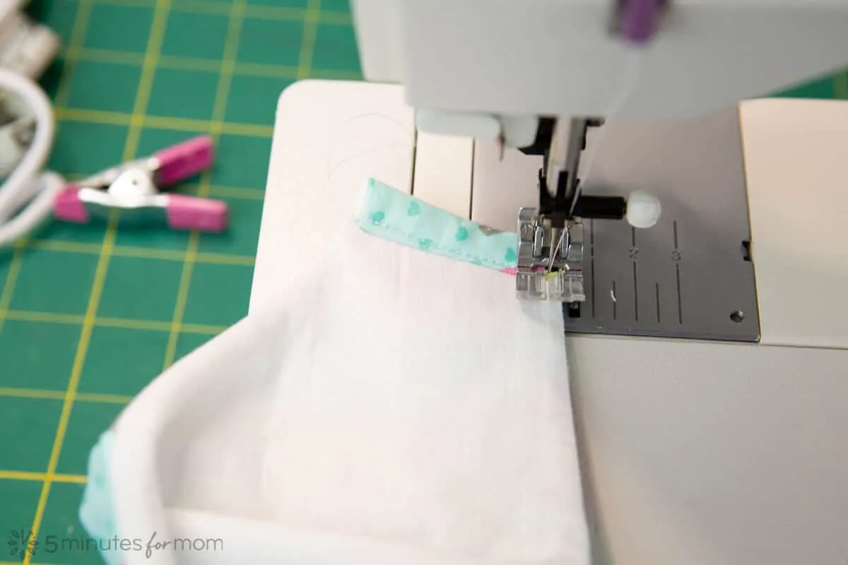 fitted face mask tutorial sewing side channels