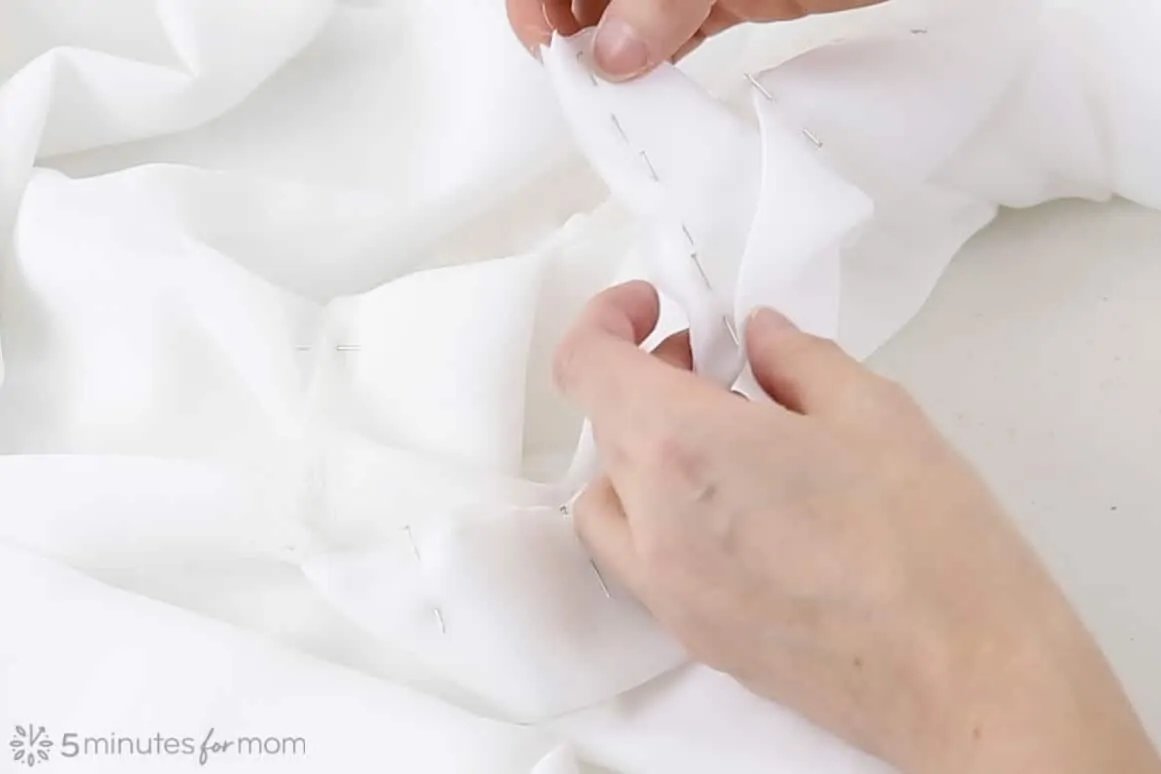 how to sew waistband to handkerchief skirt