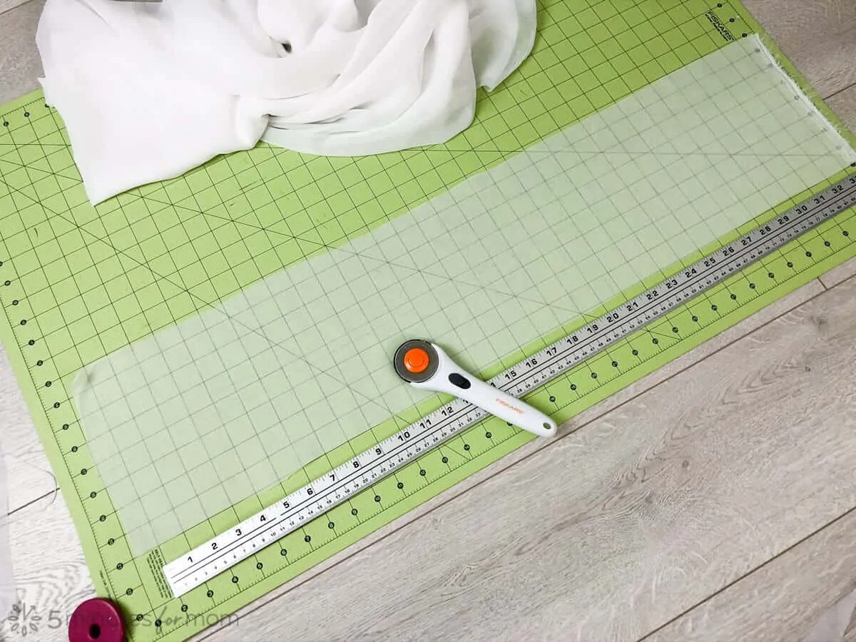 how to sew a chiffon handkerchief skirt - waistband