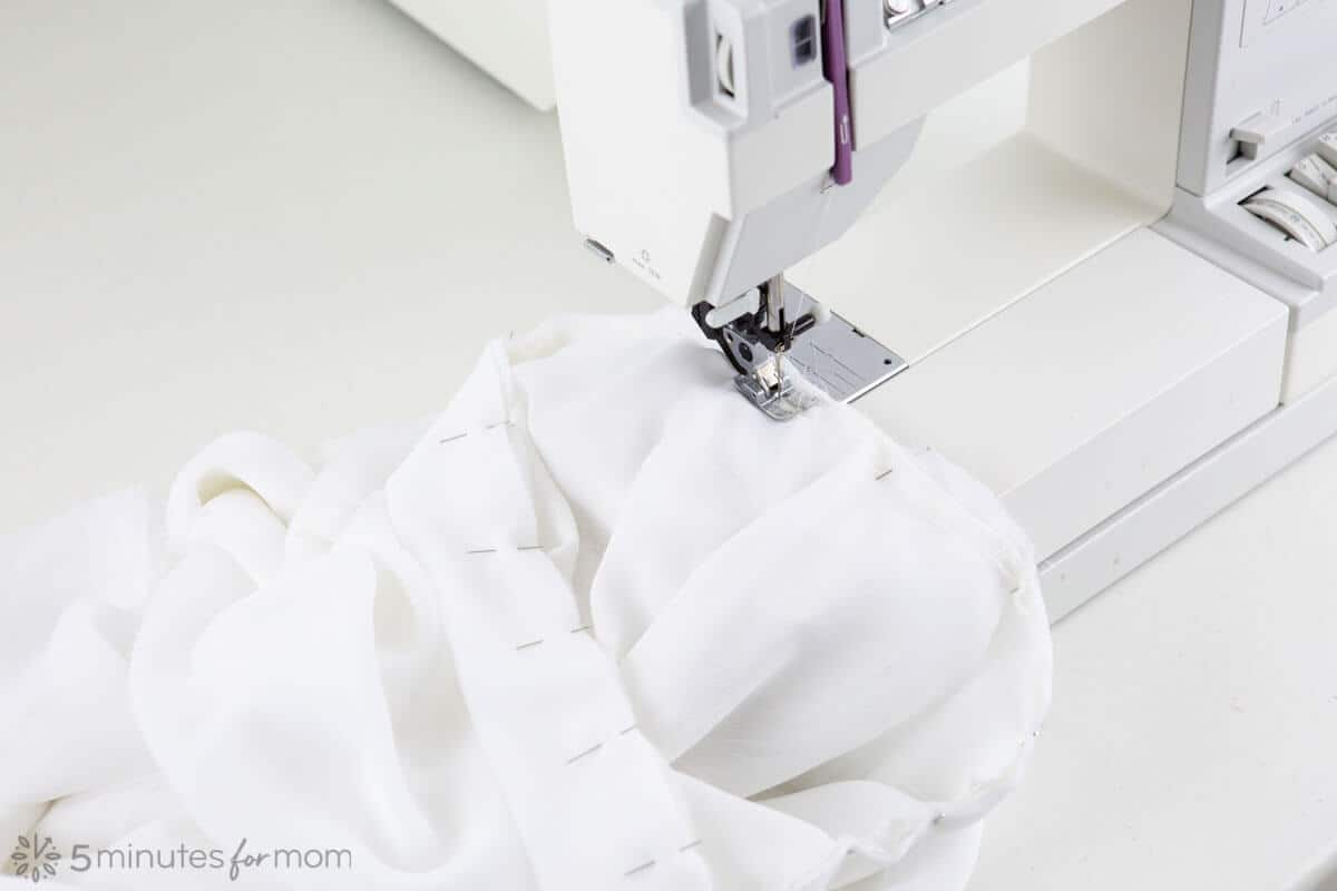 how to sew waistband to handkerchief skirt