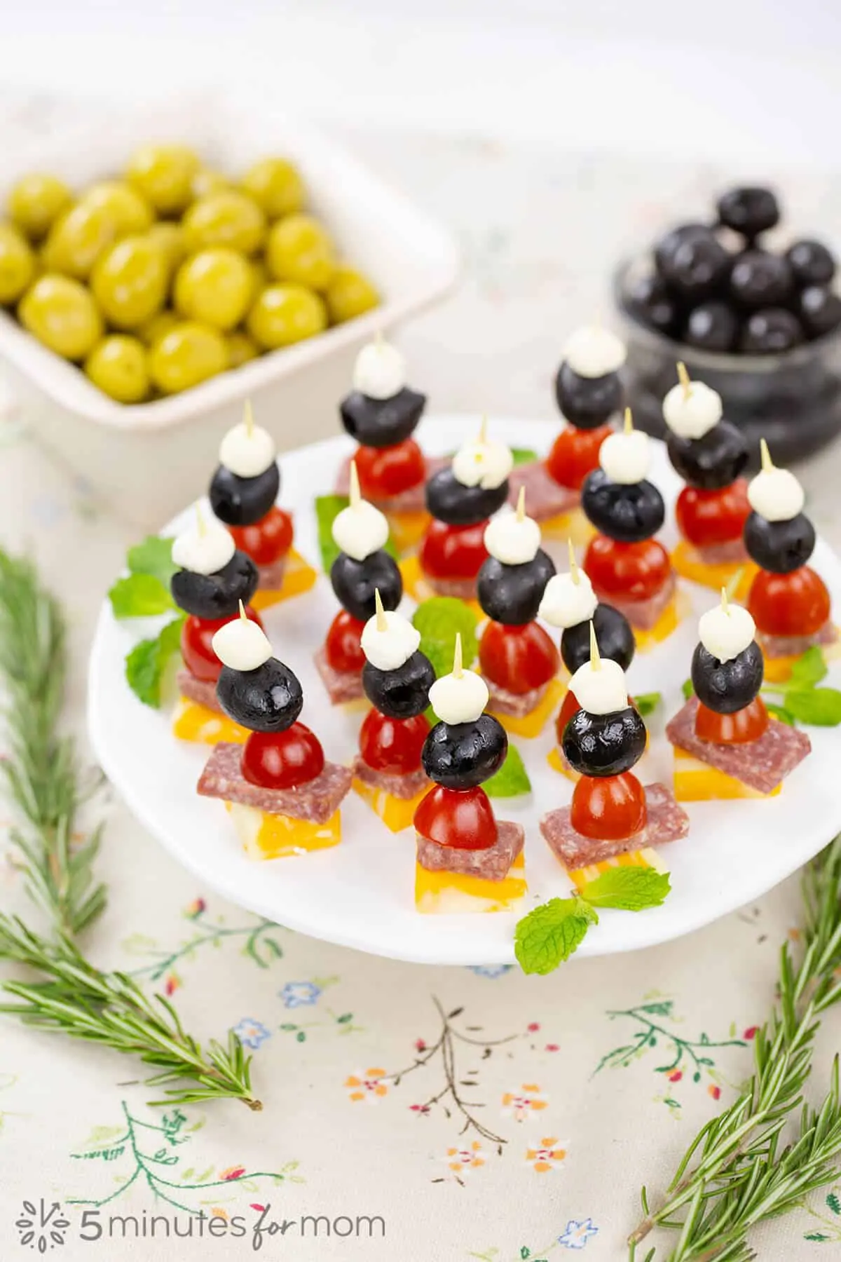 Olive Skewers - Easy Appetizer