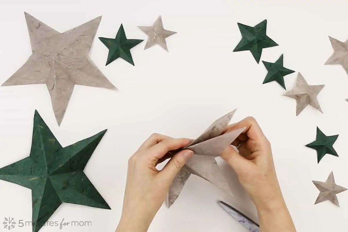 how to make a paper star - instructions