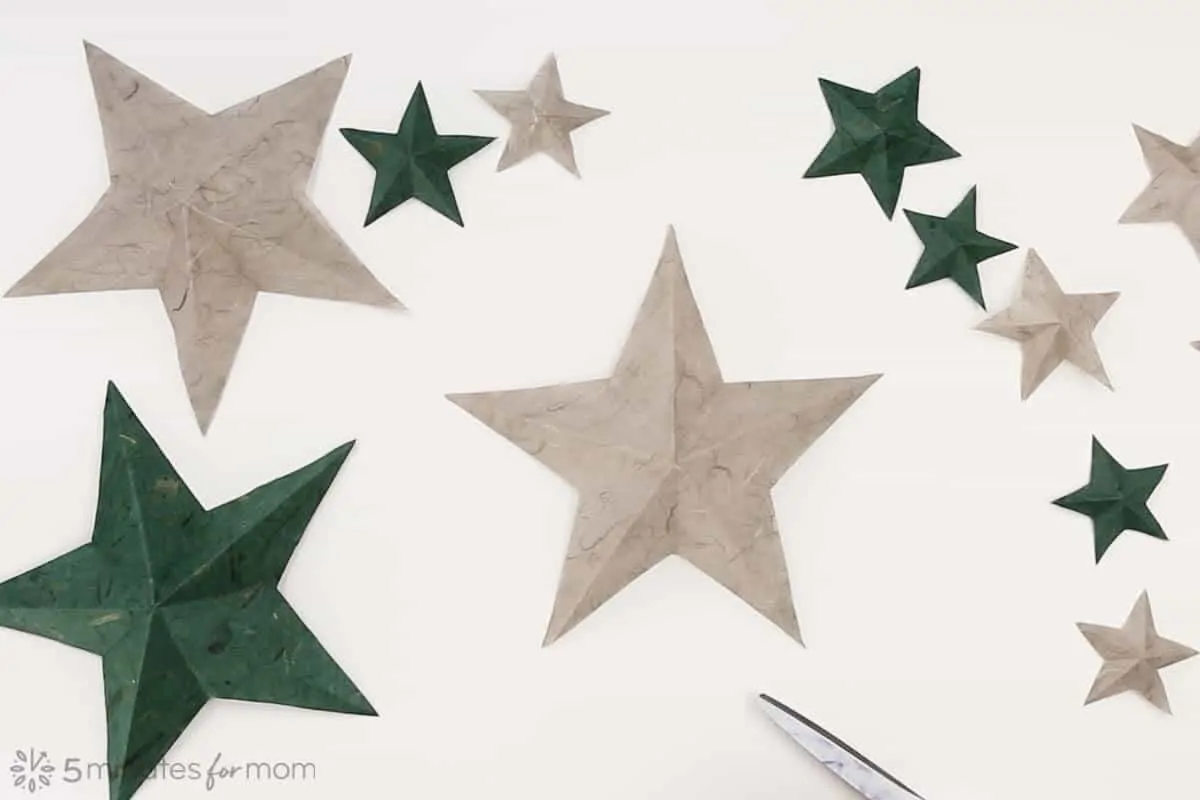 how to make a paper star - instructions
