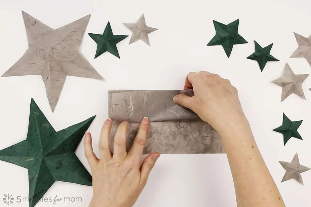 How to make paper stars step by step tutorial
