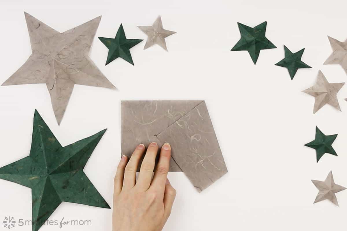 How to fold a paper star - step by step instructions