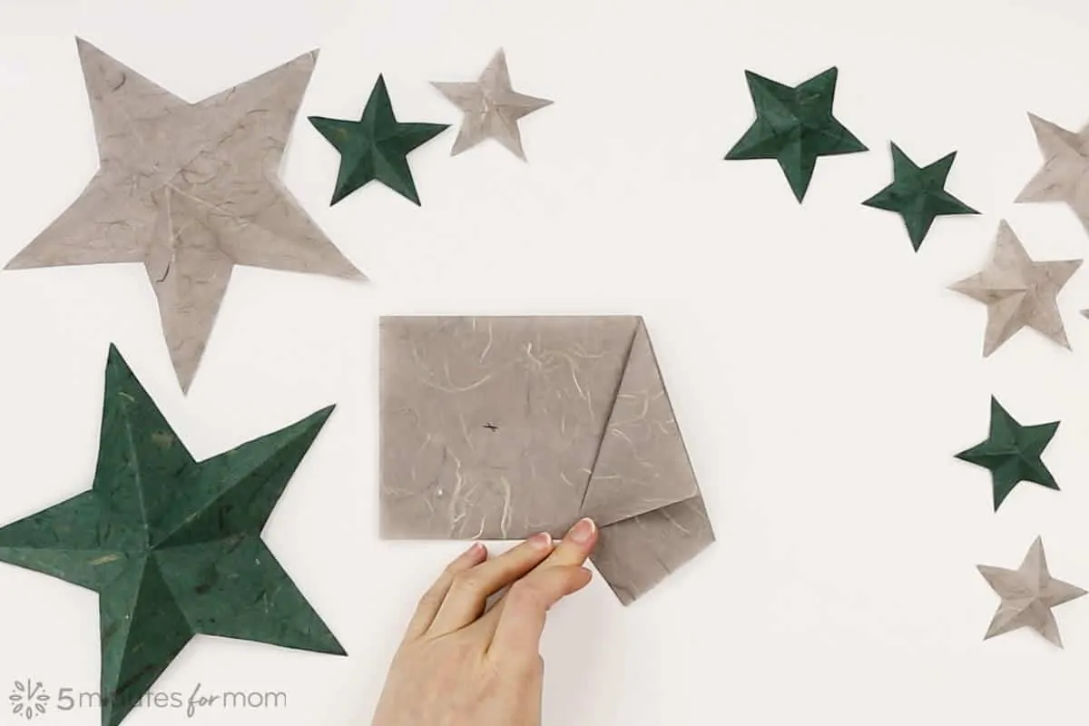 Five Points Star Origami  Free Printable Papercraft Templates